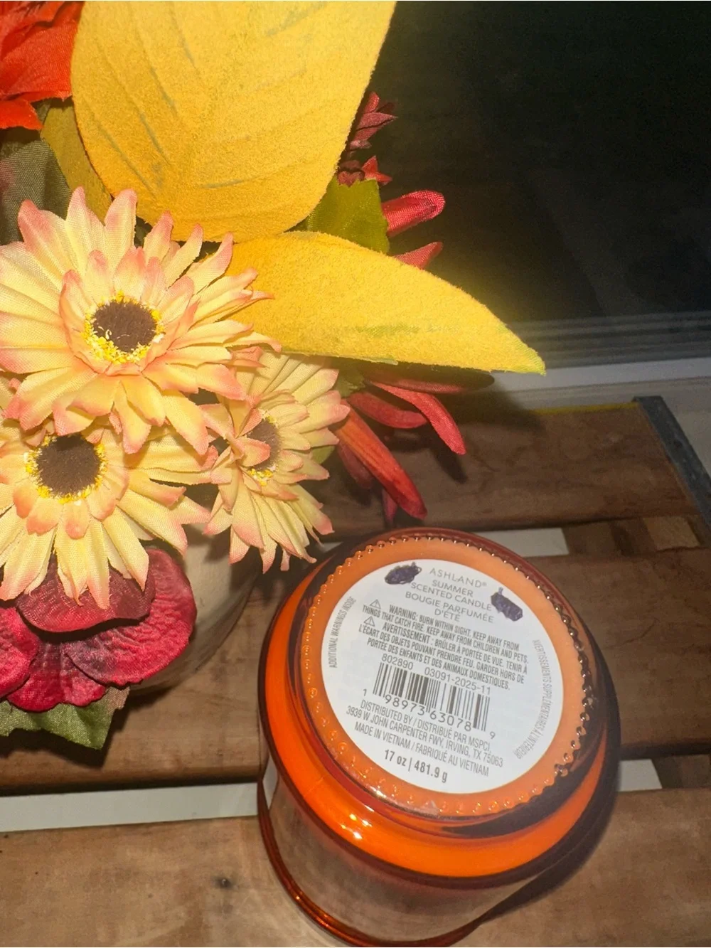 Golden Tangerine Summer Scented Jar Candle by Ashland